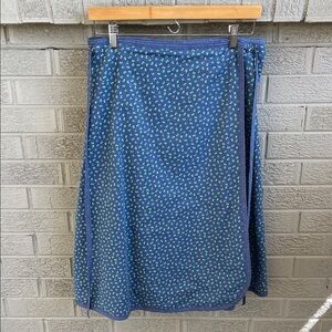 Vintage 1980s Floral Wrap Skirt- Reversible!